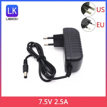 EU US 7.5V 2A EU Plug US Plug 7.5V 2.5A адаптер питания регулирование 7.5V 2.5A мощность 7.5V зарядное устройство