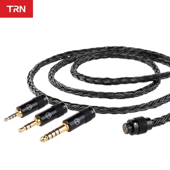 TRN T2 PRO 16-жильный посеребренный кабель для обновления HIFI 3.5/2.5/4.4 мм штекер MMCX/2Pin Разъем для TRN VX TA2 V90 BA15 ST1 MT1 ST1