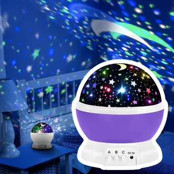 Красочная Галактика, проектор Звездного неба, светодиодный ночник для атмосферы спальни, Романтическая проекционная лампа для домашнего декора спальни