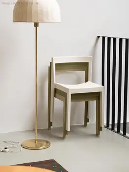 Горячий продаваемый стул в художественном стиле легкая версия для наслаждения бытовой ресторанный стул для отдыха пластиковый стул с простой спинкой Рождественский подарок