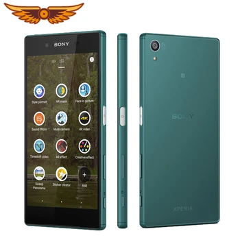 Оригинальный Sony Xperia Z5 E6683 Восьмиядерный 5,2 Дюйма 3 ГБ ОЗУ 32 ГБ ПЗУ Двойная SIM-Камера Заднего Вида 23.0MP LTE 1080P Разблокированный Мобильный Телефон