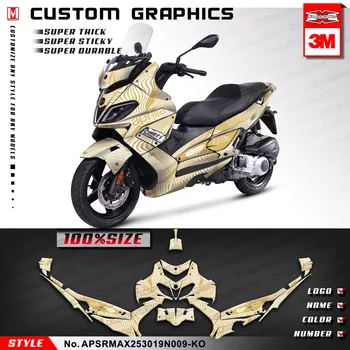 Наклейки с изображением Кунг-фу, изготовленные на заказ, самоклеящиеся для скутеров и велосипедов Aprilia SR MAX 250 300 2019 2020