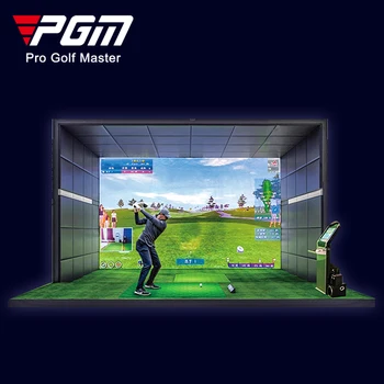 PGM MNQ001, тренажер для игры в гольф с 2D экраном, для игры в гольф в помещении