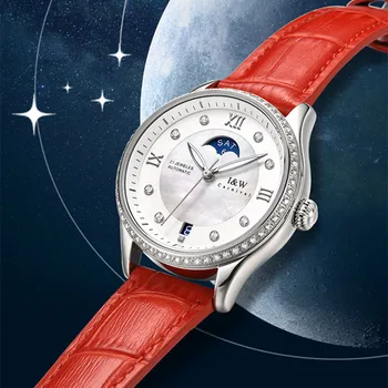 Роскошные часы бренда CARNIVAL с бриллиантами, женские водонепроницаемые часы MIYOTA, автоматические механические наручные часы, модные женские часы Relojes