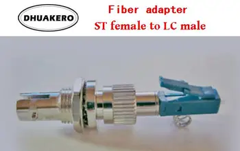 бесплатная доставка AB41B ST женский к LC мужской 20шт SM режим волоконно-оптический соединитель фланцевый соединитель адаптер