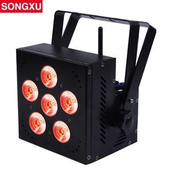 SONGXU 6X18 Вт 6 в 1 RGBWA + UV Беспроводной DMX с батарейным питанием Par Light/SX-WBPL0618