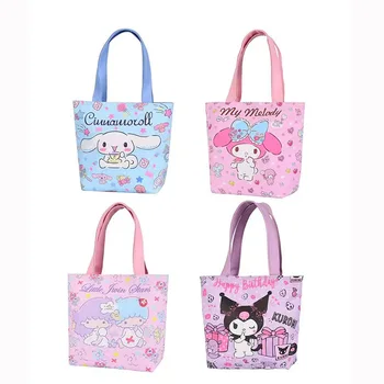 Кошелек с принтом Hello Kitty, портмоне, косметичка Cute My Melody, мультяшный чехол Kawaii, косметичка для макияжа, дорожные сумки для ланча