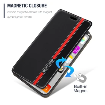 Для Leitz Phone 3 Case Модный многоцветный кожаный флип-чехол с магнитной застежкой с держателем для карт