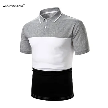 Однотонная рубашка поло с 3D принтом по всему телу, офисная уличная одежда с коротким рукавом, повседневная мужская одежда американского размера для отдыха