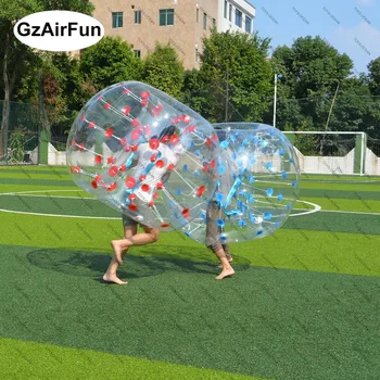 красочные надувные футбольные мячи с бампером в виде человека для тренировок команды на открытом воздухе