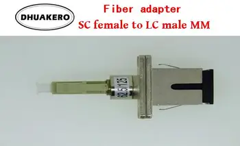 бесплатная доставка AB42F SC женский к LC мужской 10шт мм 62,5/125 режим волоконно-оптический соединитель фланцевый соединитель адаптер