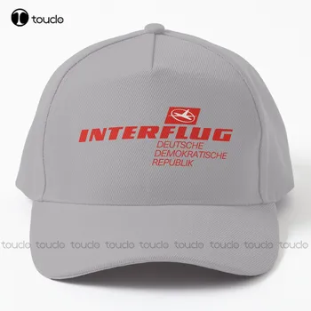 Бейсболка Interflug Interflug Airline Aircraft, женские шляпы, модные уличные простые кепки с винтажным козырьком, Повседневные кепки, Солнцезащитные шляпы