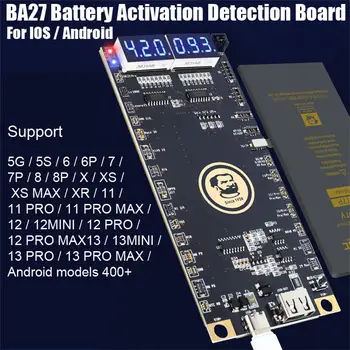 Плата обнаружения активации аккумулятора 2023, быстрая зарядка для Android iOS iPhone 5-13 Pro Max Samsung Xiaomi, тестер зарядки