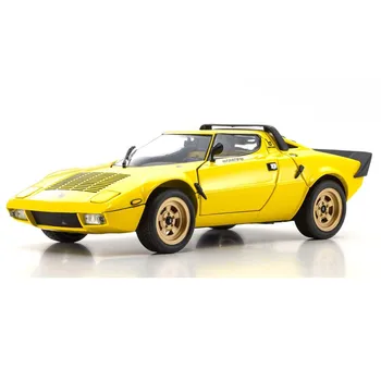 Литая под давлением коллекция моделей легкосплавных автомобилей Lancia Stratos в масштабе 1/18, Сувенирная витрина, украшения, игрушка в подарок, автомобиль