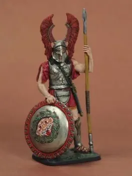 Оловянный металл в масштабе 1:30 Древняя Греция, Афины 5 века, тяжелая пехота, статуэтка 60 мм, Неокрашенная фигурка, Статуэтка, Миниатюрная модель