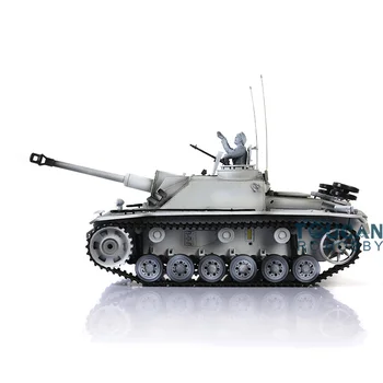 2.4G Heng Long 1/16 Масштаб 7.0 Снежный Пластик Немецкий танк Stug III RTR RC Remote Модель 3868 TH17425-SMT4