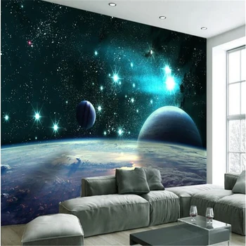 beibehang Большие обои на заказ 3D огромная вселенная звезда планета фоновая стена для телевизора в гостиной