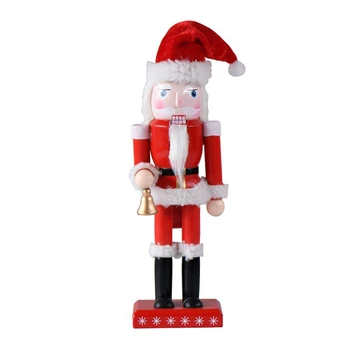 Рождественский Щелкунчик Санта-Клауса, Праздничный Деревянный Щелкунчик, Фигурка Санта-Клауса, подарок для домашнего декора