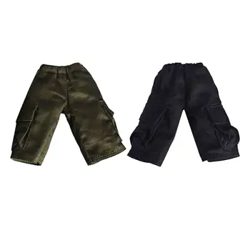 Модные короткие брюки в масштабе 1: 12, мужские повседневные шорты с дополнительными карманами для 6-дюймовых фигурок солдат, аксессуар для куклы BJD, аксессуары