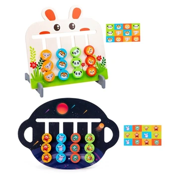 N80C Игрушка для раннего развития Монтессори для малышей Прочная деревянная конструкция Тренировка цветового восприятия мышления