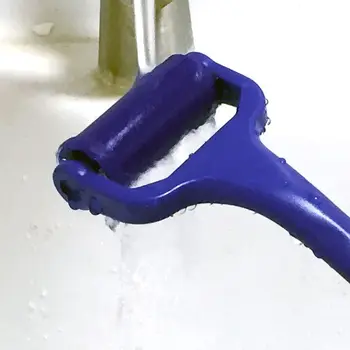 Синий многоразовый очиститель для виниловых пластинок, антистатический силиконовый валик для легкой очистки, чистящее устройство, инструменты, аксессуары