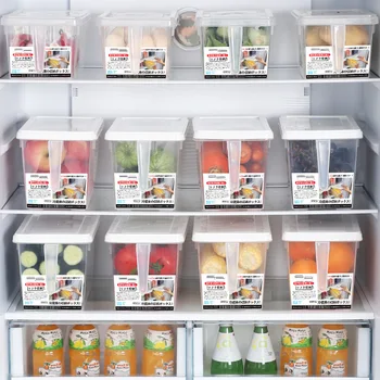 Ящик для хранения в холодильнике, ручка для хранения дыни и фруктов, более хрустящие продукты для кухни, фрукты и овощи Большой емкости