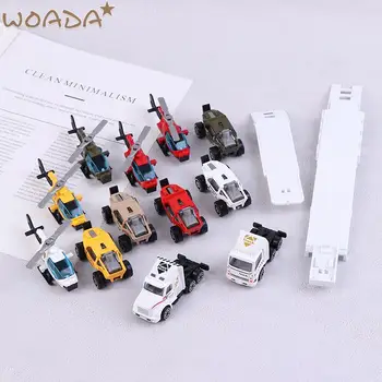 1 шт. Детский игрушечный вертолет, Легкосплавный грузовик с прицепом, модель внедорожника, военные украшения, Имитация игрушек для мальчиков, Рождественский подарок