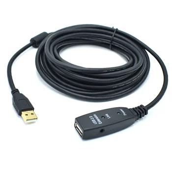 Удлинительный кабель активного ретранслятора USB 2.0 типа A 5 М/10 М/15 м
