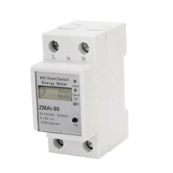 Wifi Smart Meter Switch Потребляемая Мощность Измеритель Контроля Энергии 110V 220V Smart Life /Tuya App Remote Control