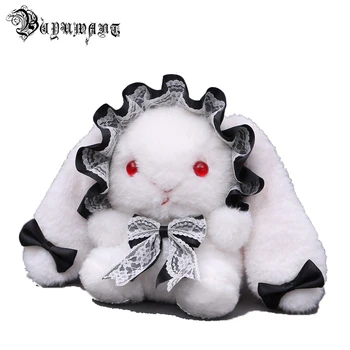 Сумка через плечо в стиле Лолиты, милая плюшевая кружевная сумочка с бантом, кукольная сумочка с кроликом, Buyuwant 01-SB-rxtzgz