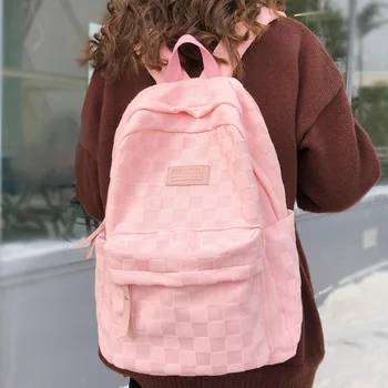 Женский милый Розовый Новый рюкзак для подростков, женская школьная сумка для ноутбука, модный рюкзак для колледжа для девочек, модные женские сумки для книг для путешествий