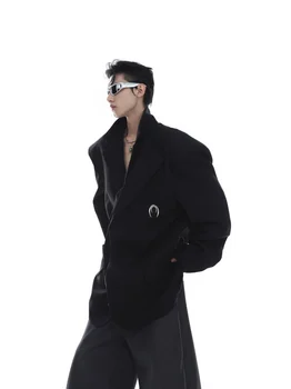 X03329 Модные мужские пальто и куртки 2023 для подиума, Роскошный известный бренд, европейский дизайн, мужская одежда для вечеринок