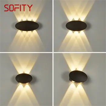 Настенный светильник SOFITY LED Современный наружный светильник Креативное бра Водонепроницаемое приспособление для домашнего коридора
