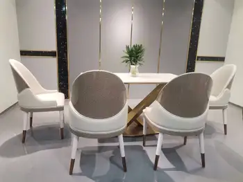 Итальянские легкие обеденные стулья класса люкс, современные минималистичные ресторанные стулья