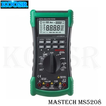 Цифровой мультиметр MASTECH MS5208 6600Counts True RMS AC Voltage Current Temperature Tester Megger Измеритель сопротивления изоляции