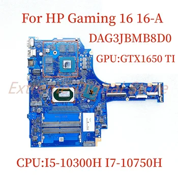 Для ноутбука HP Gaming 16 16-A материнская плата DAG3JBMB8D0 с процессором: I5-10300H I7-10750H Графический процессор: GTX1650 TI 100% протестирован, полностью работает