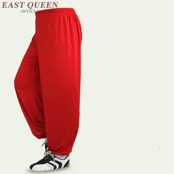 Брюки тай-чи одежда униформа женский костюм одежда тай-чи женский китайский стиль бело-красные брюки FF704