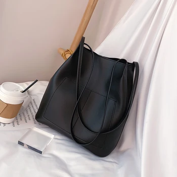 Женские сумки-шопперы из искусственной кожи на плечо для женщин, роскошные дизайнерские сумки, женская Корейская модная женская сумка-тоут большой емкости