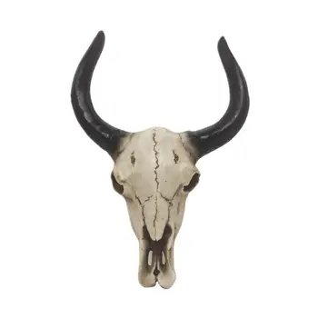 Настенная скульптура в виде головы быка, дизайнерская скульптура в виде черепа коровы для подарка на новоселье