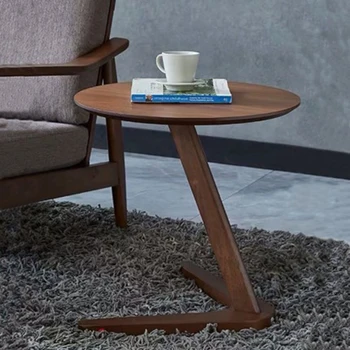 Приставной столик из скандинавского роскошного дерева, Маленький Чайный столик, Бытовой столик, Мини-чайный столик для гостиной, Угловой Набор, Современная мебель, FGM