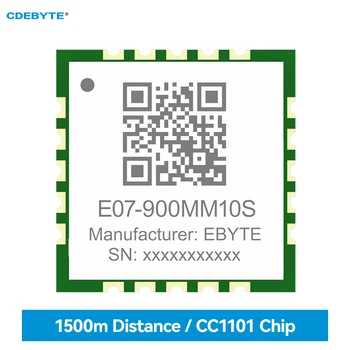 Беспроводной модуль TI CC1101 915/868 МГЦ CDEBYTE E07-900MM10S 10dBm 1,5 км Отверстие для штамповки Ультра Малого Размера SMD Модуль Поддерживает RSSI