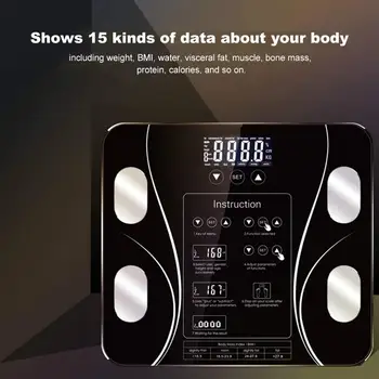 Весы для измерения жировых отложений, бытовые электронные весы для измерения жировых отложений, точные весы для тела, английская версия Не оплачивается