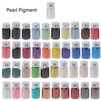 41-цветная жемчужная пудра из слюды, Эпоксидная смола, краситель, жемчужный пигмент, изготовление ювелирных изделий PXPD