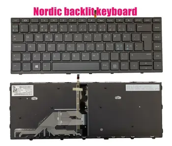 Клавиатура Nordic с подсветкой для HP Probook 430 G5/440 G5/445 G5 L01071-DH1