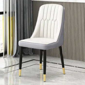 Складные дизайнерские обеденные стулья Современные металлические Роскошные обеденные стулья в скандинавском стиле С акцентом на эргономичную мебель для дома Sillas De Comedor