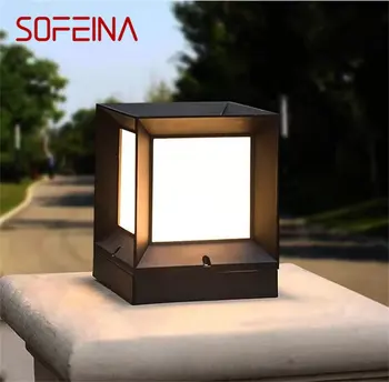 SOFEINA Наружный Солнечный Кубический светильник СВЕТОДИОДНЫЙ Водонепроницаемый Столб для дома, сада, двора