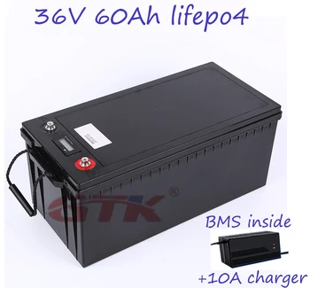 Высококачественный Литий-Фосфатно-Железный Аккумулятор BMS Inside 36V 60Ah Со Светодиодным Дисплеем Для Городского EL/EV/Инвертора с зарядным устройством 10A