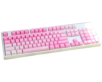 Колпачки для ключей Valentine Pink из Материала PBT с OEM-Профилем С Лазерным Принтом Сбоку или Двойным Просвечиванием Сверху для Механической Клавиатуры MX