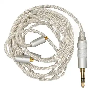 Сменный кабель для наушников из посеребренной меди, 4-жильный разъем HiFi MMCX до 3,5 мм, звуковой разъем 3,9 фута, провод для наушников для обновления