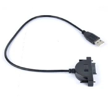 USB 2.0 к Mini Sata II 7 + 6 13Pin Кабель-адаптер-конвертер для ноутбука CD/DVD ROM Slimline Drive